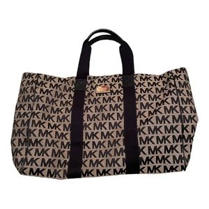 Michael Kors weekender bag large overnight bag black Michael Kors logo print